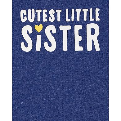 Baby Girl Carter's "Cutest Little Sister" Original Bodysuit