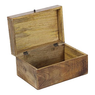 Stella & Eve Rustic Flourished Decorative Box Table Decor 3-piece Set
