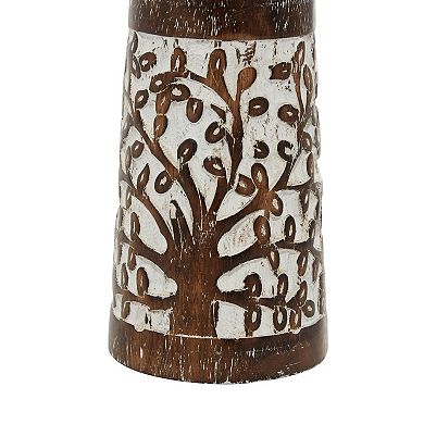 Stella & Eve Rustic Flourish Pattern Candleholder 3-piece Set