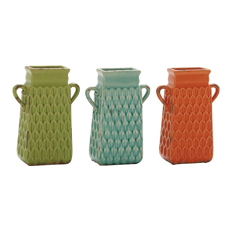 Stella & Eve Multicolored Ceramic Vases 3-pc. Set, Medium