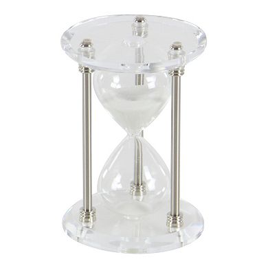 Stella & Eve Glam Clear Hourglass Table Decor