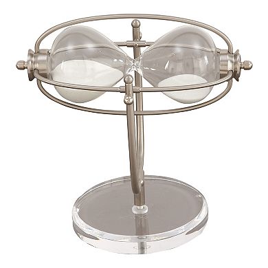 Stella & Eve Glam Sand Timer Swiveling Table Decor