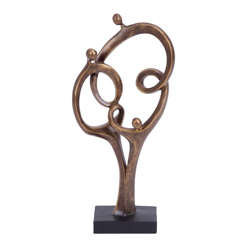 Stella & Eve Abstract Family Sculpture Table Decor, Brown, Medium