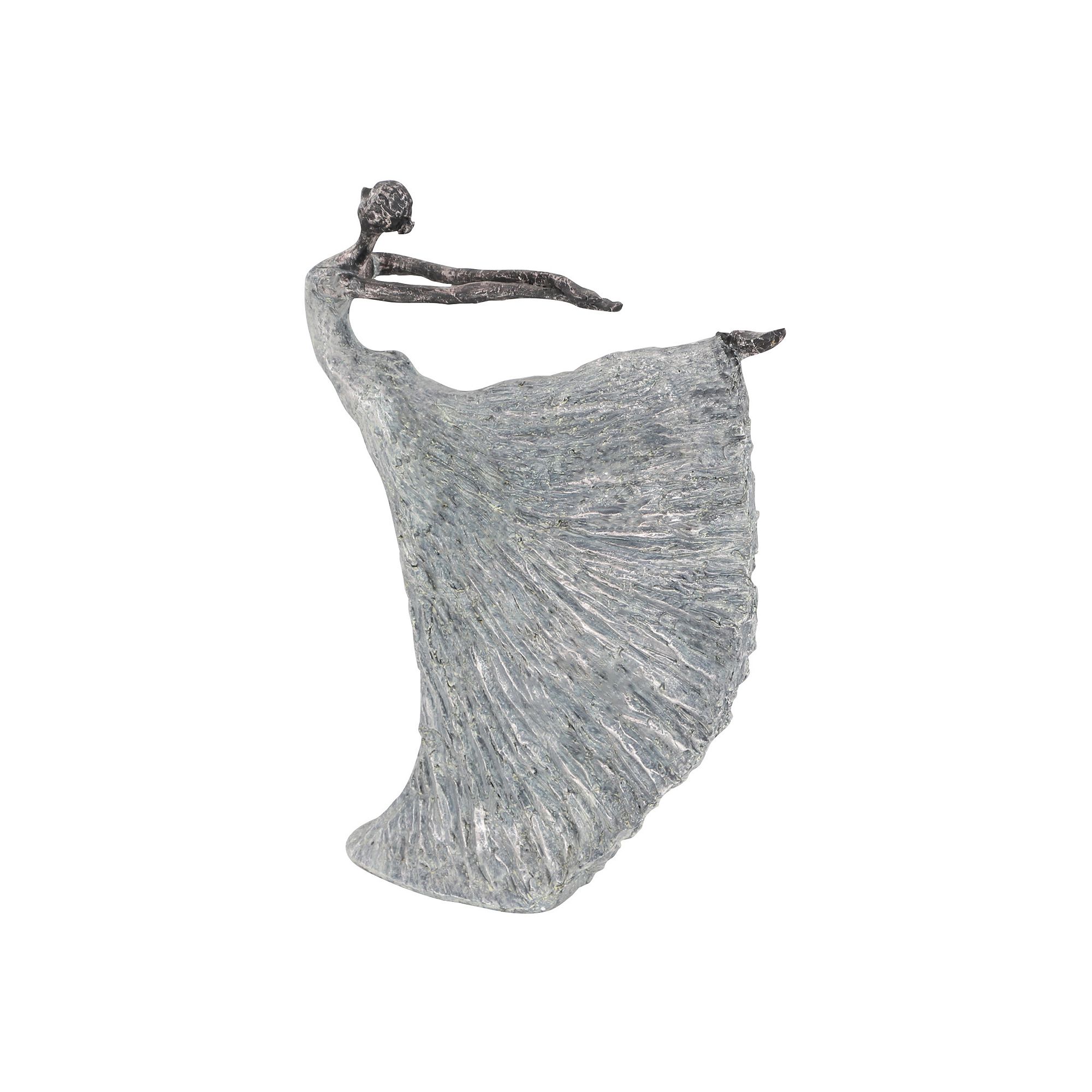 Stella & Eve Contemporary Woman Dancer Sculpture Table Decor, Gray
