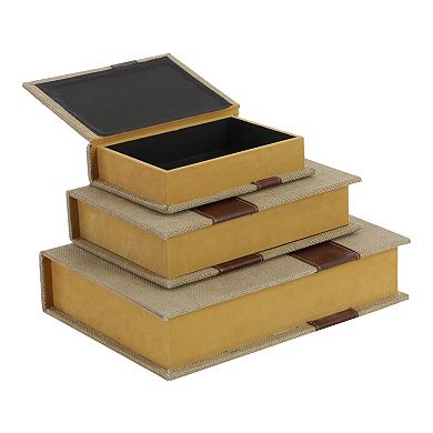 Stella & Eve Modern Storage Book Table Decor 3-piece Set