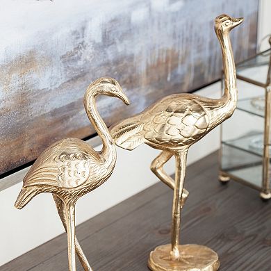 Stella & Eve Eclectic Flamingo Sculpture Table Decor 2-piece Set