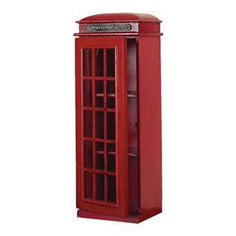 Stella & Eve Traditional Wooden Phone Booth CD Holder