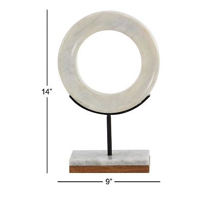 Stella & Eve Modern Circle Sculpture Table Decor
