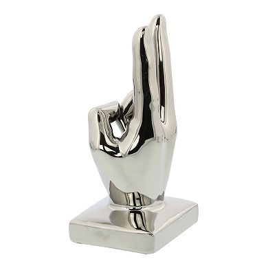 Stella & Eve Metallic Hand Sculpture Table Decor 3-piece Set