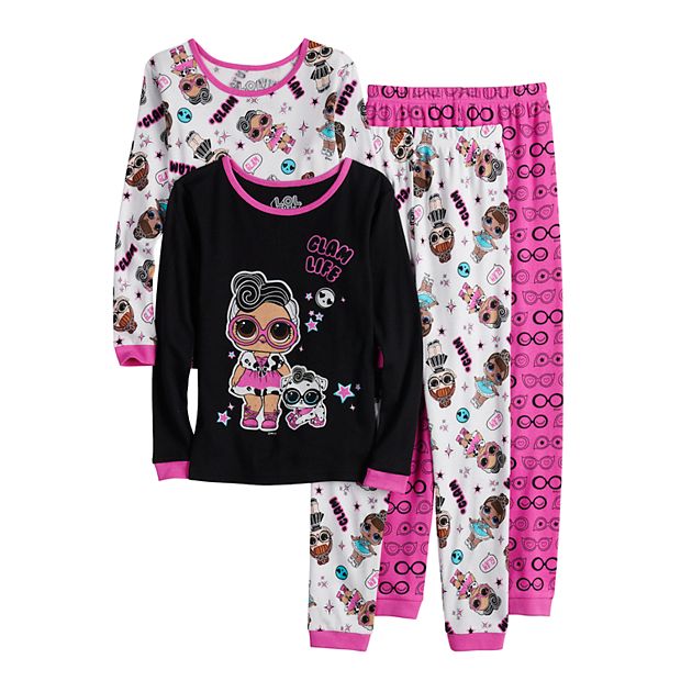 Girls 6 10 LOL Glam Life 4 Piece Pajama Set