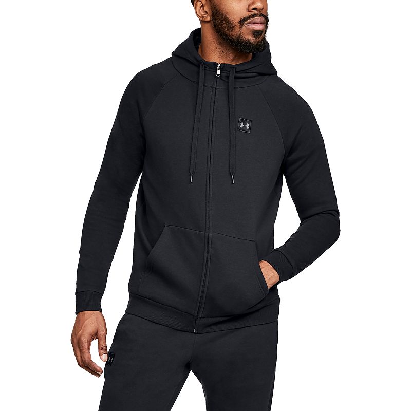 UPC 191480916643 product image for Big & Tall Under Armour Rival Fleece Full-Zip Hoodie, Men's, Size: Medium, Black | upcitemdb.com