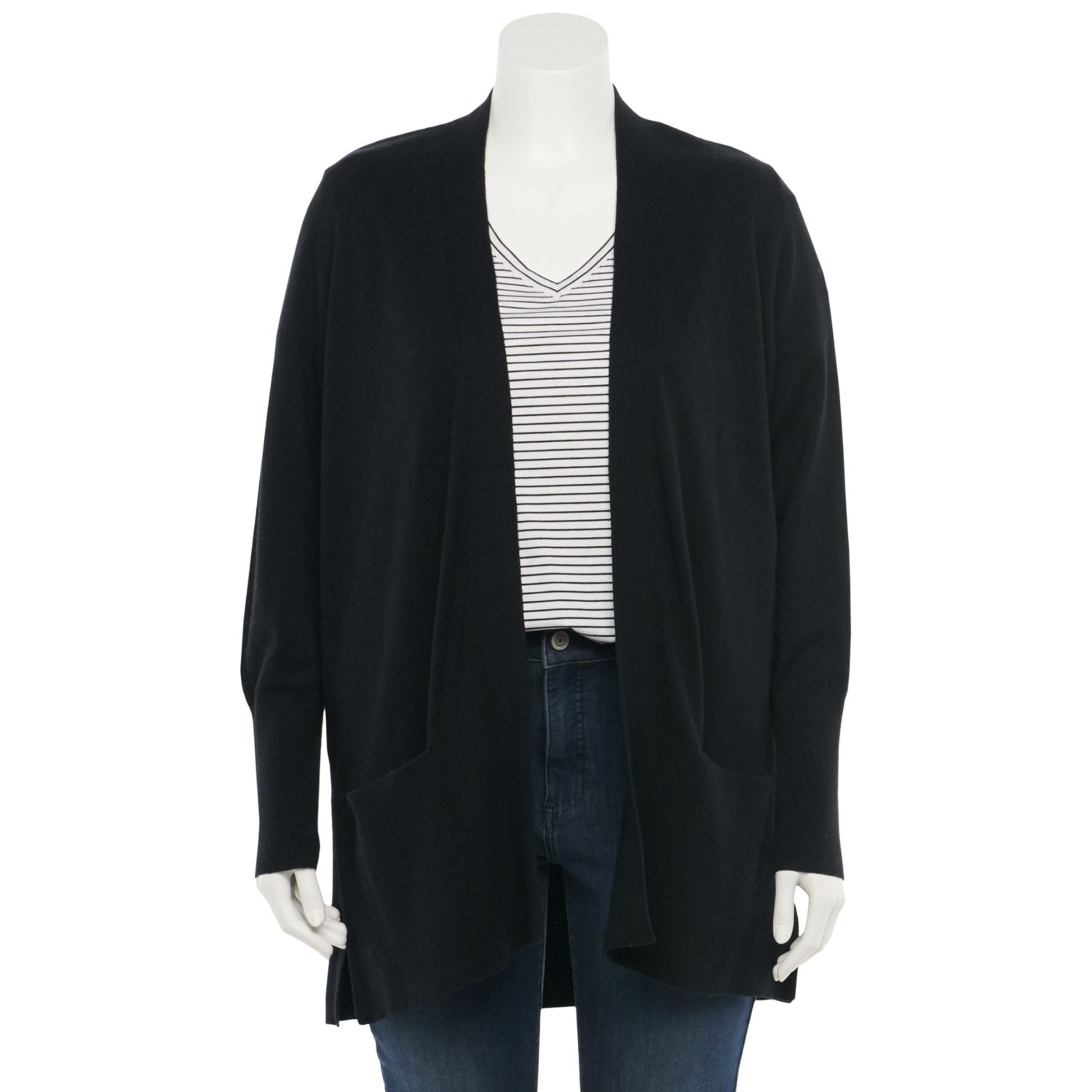 long black button up cardigan