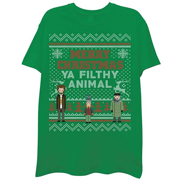 Men's Home Alone Merry Christmas Ya Filthy Animal Tee