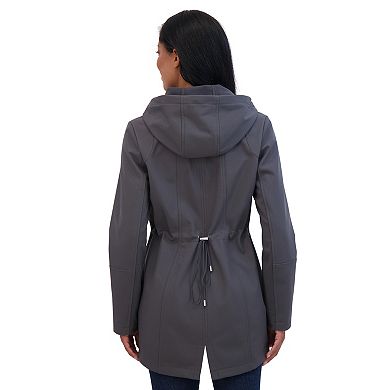 Women's Sebby Collection Hood Water-Resistant Anorak Jacket