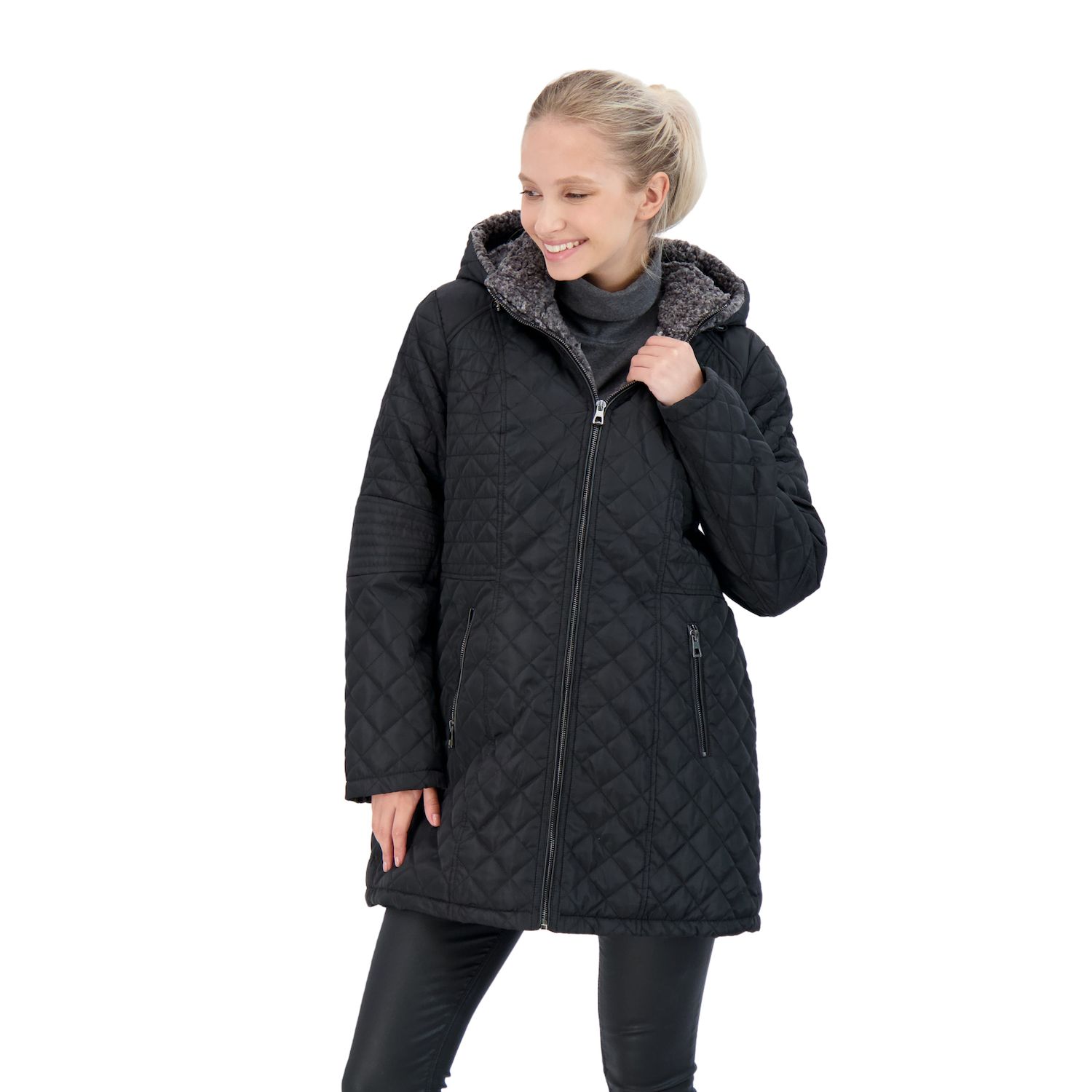 plus size plaid trench coats