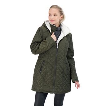 Women's Sebby Faux-Fur Hood Quilted Jacket