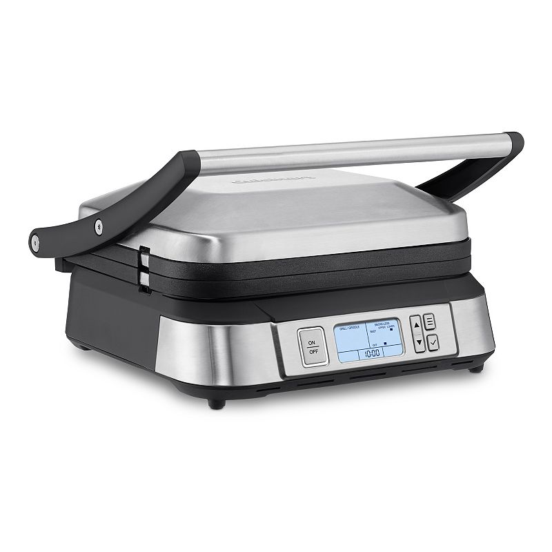 Cuisinart - Countertop Indoor Contact Griddler with Smoke-Less Mode GR-6SP1 - Stainless Steel