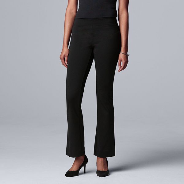 Simply Vera Vera Wang Bootcut Black Dress Pants Size 2