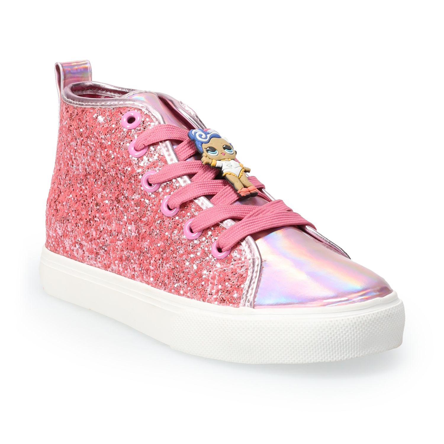 glitter high top shoes