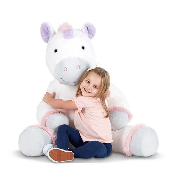 Melissa Doug Gentle Jumbos Unicorn Giant Stuffed Plush Animal