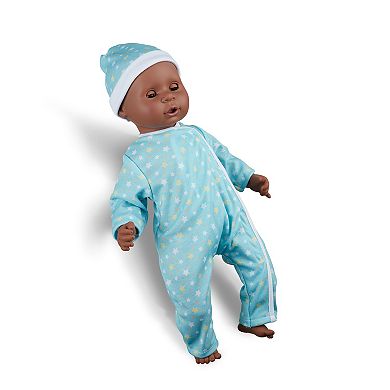 Melissa & Doug Mine to Love Twins Tyler & Taylor 15" Dark Skin-Tone Boy and Girl Baby Dolls with Rompers, Caps, Pacifiers