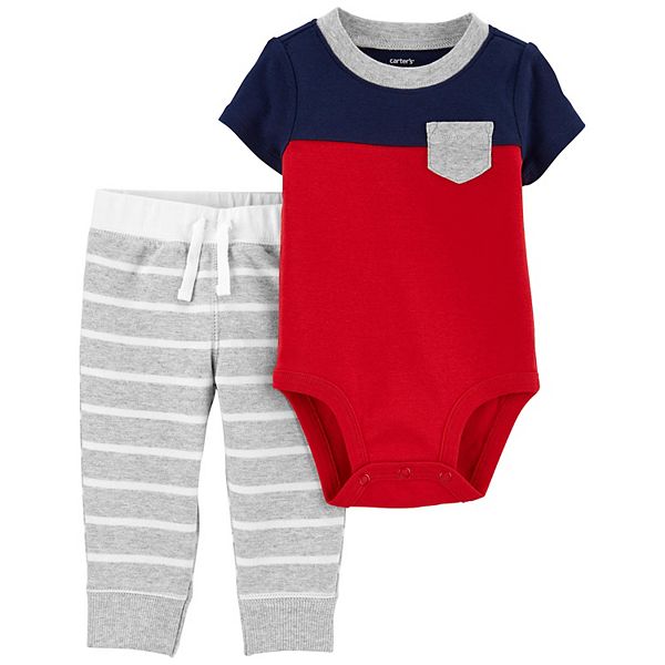 Baby Boy Carter's Colorblock Bodysuit & Pants Set