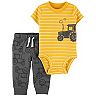 Baby Boy Carter's Construction Bodysuit & Pants Set