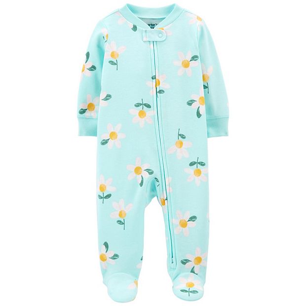 Baby Girl Carter's Daisy 2-Way Zip Sleep & Play