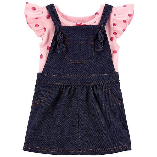 Baby Girl Carter's Strawberry Bodysuit & Skirtall Set