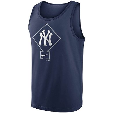 Men's Nike Navy New York Yankees Diamond Logo Classic Tank Top