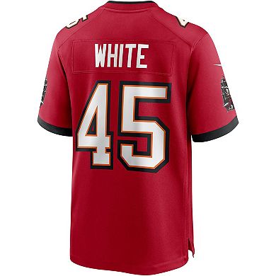 Men's Nike Devin White Red Tampa Bay Buccaneers Player Game Jersey