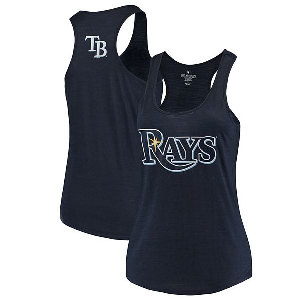 Women's Soft as a Grape Navy Tampa Bay Rays Plus Size Swing for the ...