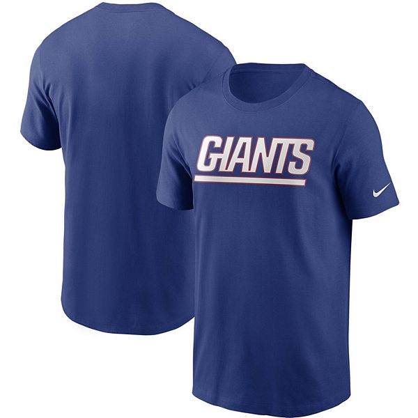 Men's Nike Royal New York Giants Team Wordmark T-Shirt