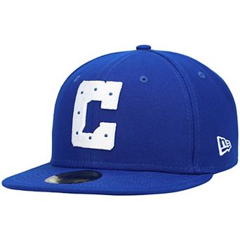 Men's New Era Royal Indianapolis Colts Logo Omaha 59FIFTY Fitted Hat