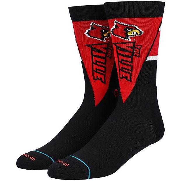 Men's Stance Louisville Cardinals College Pennant Sock