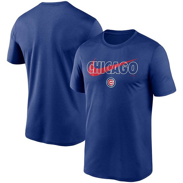 Men's Nike Royal Chicago Cubs City Swoosh Legend Performance T-Shirt