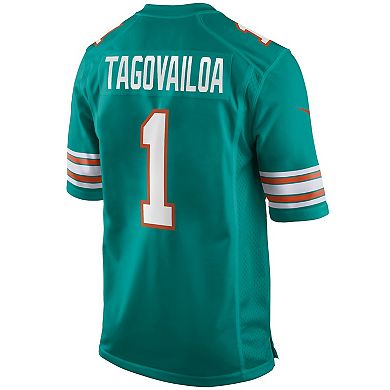 Men's Nike Tua Tagovailoa Aqua Miami Dolphins Alternate Game Jersey