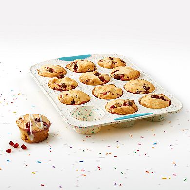 Trudeau 12-Cup Confetti Silicone Muffin Pan