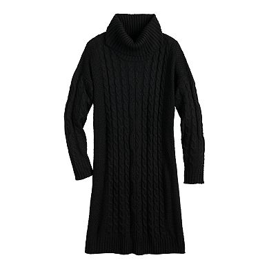 Women's Sonoma Goods For Life® Cowlneck Cable Sweater Dress