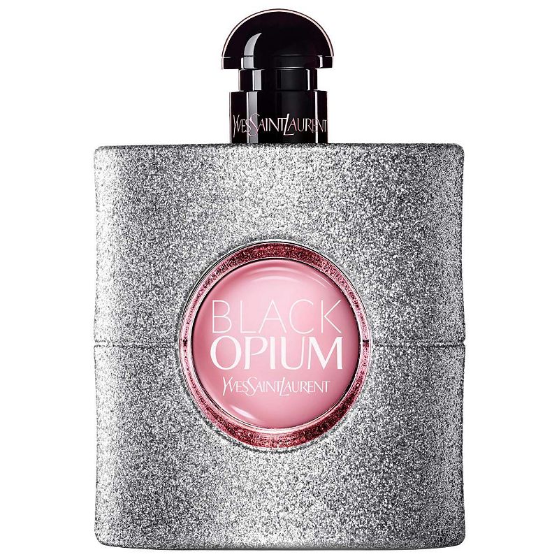 Yves Saint Laurent Black Opium Eau de Parfum Glitter with Marshmallow & Coffee, Size: 3 FL Oz