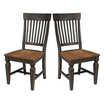 International Concepts Vista Slatback Chair 2 pc Set