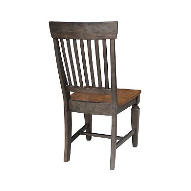 International Concepts Vista Slatback Chair 2-piece Set