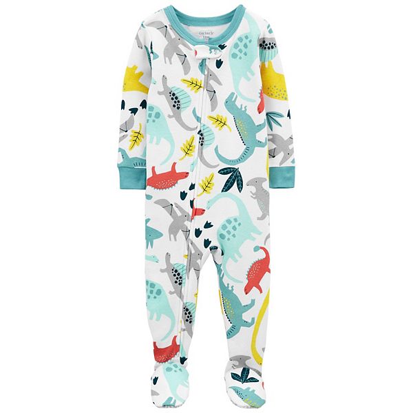 Toddler Boy Carter's Zip Footed Pajamas