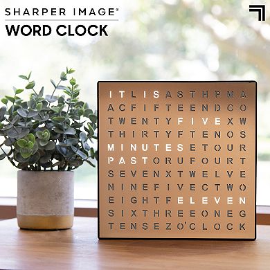 Sharper Image LED Tabletop Word Clock