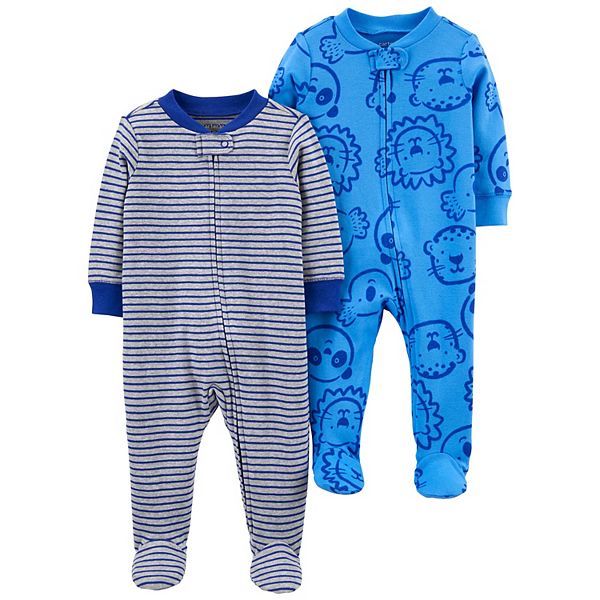 Baby Carter's 2Pack ZipUp Cotton Sleep & Plays