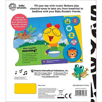 Baby Einstein Music All Day Long Little Music Note 6 Button Songbook Plus