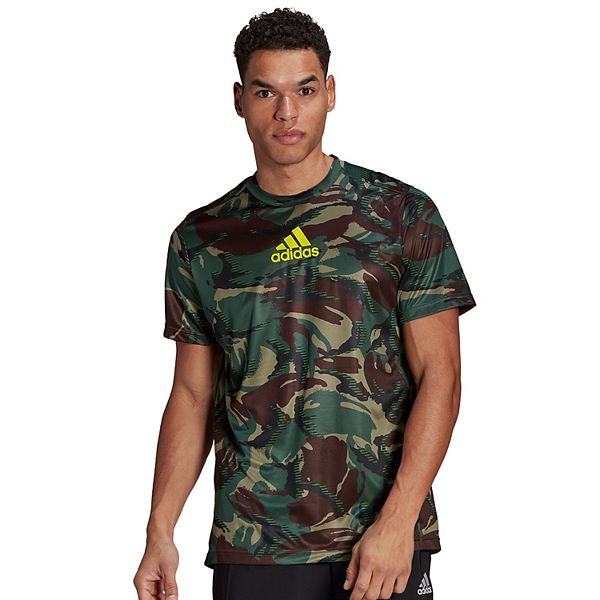 Rosefarve blandt Rettsmedicin Men's adidas D2M All Over Print Camo Tee