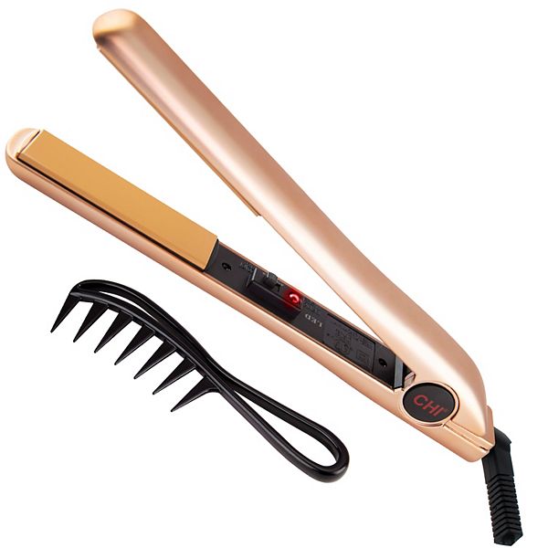 CHI Style Series Tourmaline Ceramic Hairstyling Iron with Bonus WOW Comb