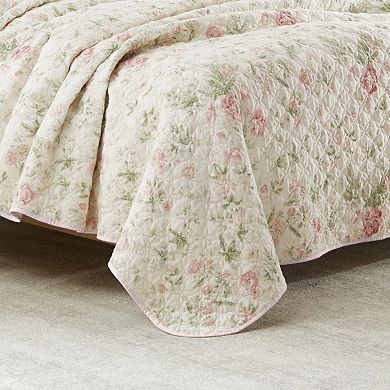 Laura Ashley Breezy Floral Quilt Set