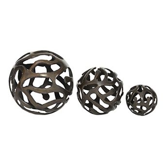 Stella & Eve Contemporary Decorative Ball Table Decor 3 pc Set